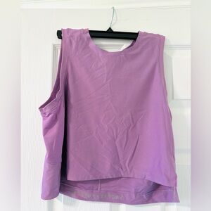 EUC Lululemon Mesh Back Cropped Tank Top size 6